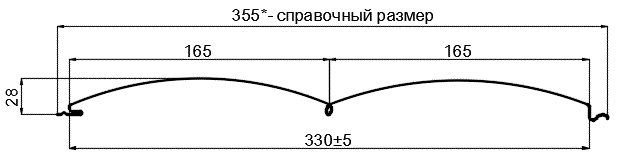 Сайдинг Woodstock-БР-28х330 (ECOSTEEL_T-12-Орех-0.45) в Москве