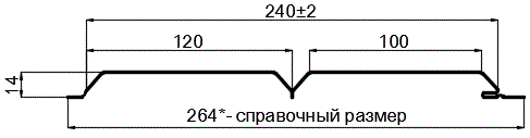 Фото: Сайдинг Lбрус-15х240 (ПЭ-01-3011-0.4±0.08мм) в Москве