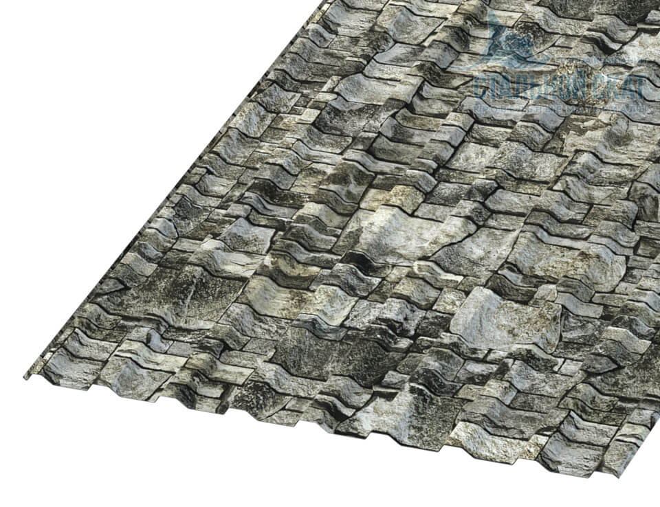 Фото: Профнастил МП20 х 1100 - R (ECOSTEEL-01-Белый камень-0.5) в Москве