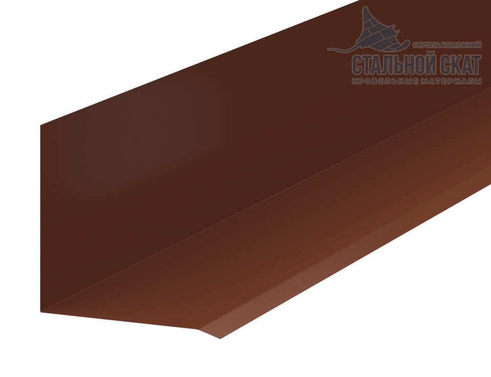 Планка примыкания верхняя к стене FASTCLICK 150х135х2000 NormanMP (ПЭ-01-8004-0.5)