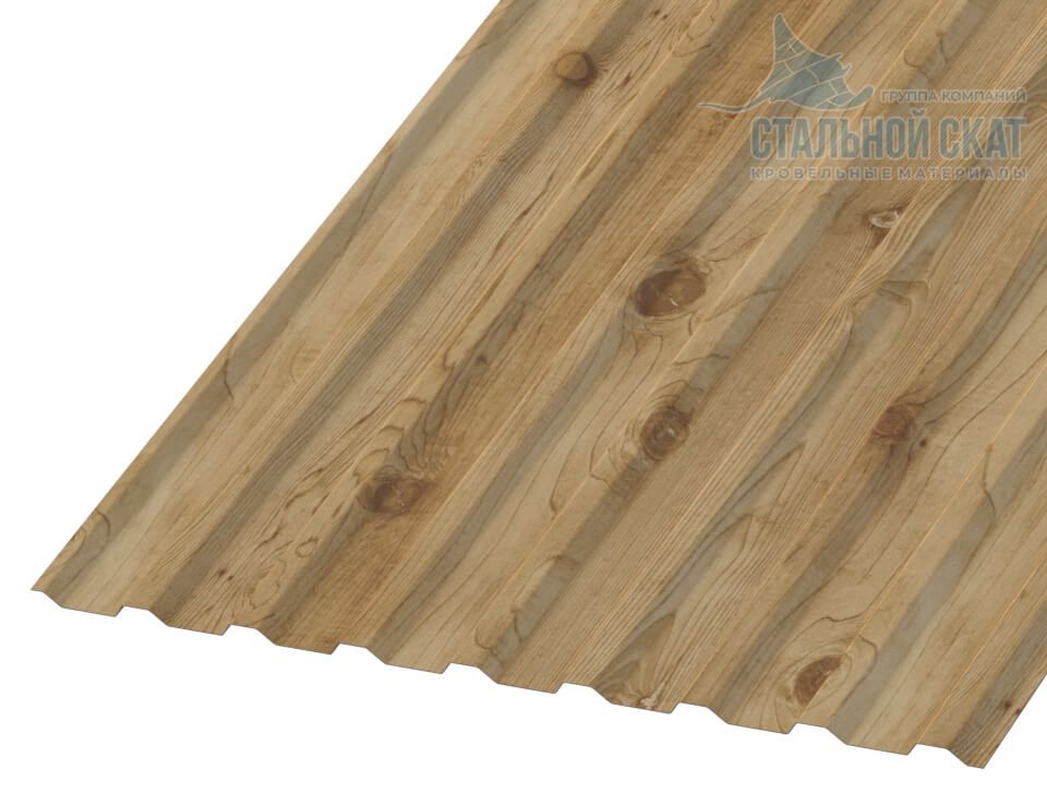 Профнастил МП20 х 1100 - B (ECOSTEEL-01-Сосна-0.5)
