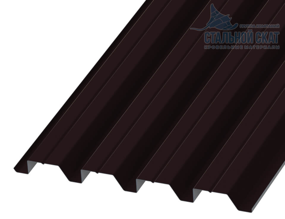 Профнастил Н60 х 845 - B (VALORI-20-DarkBrown-0.5)