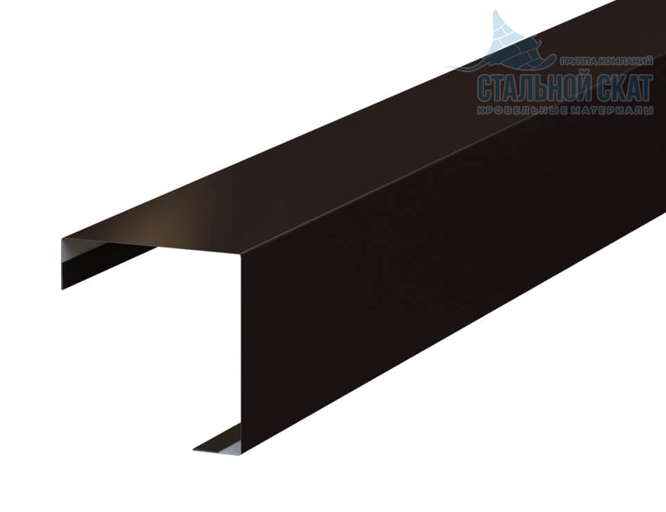Планка угла наружного FASTCLICK 75х75х3000 (VALORI-20-DarkBrown-0.5)