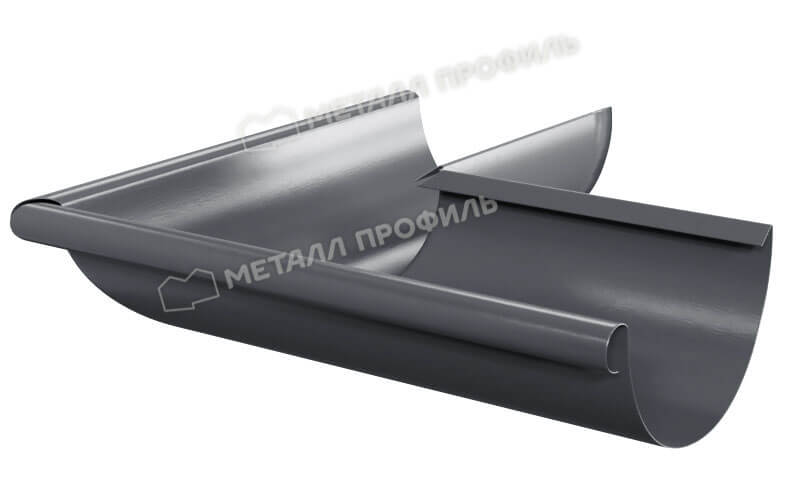 Угол желоба наружный D125х90 градусов GS lite (ПЭД-01-7024\7024-0.6)