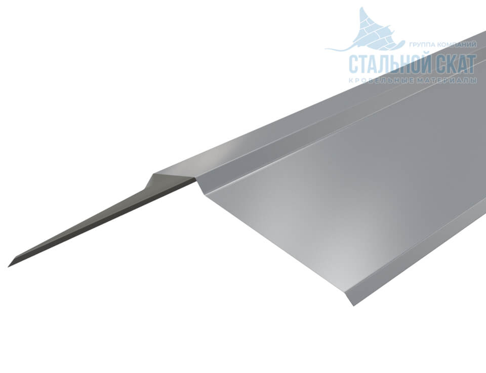 Планка конька плоского 150х150х2000 NormanMP (ПЭ-01-9006-0.5)