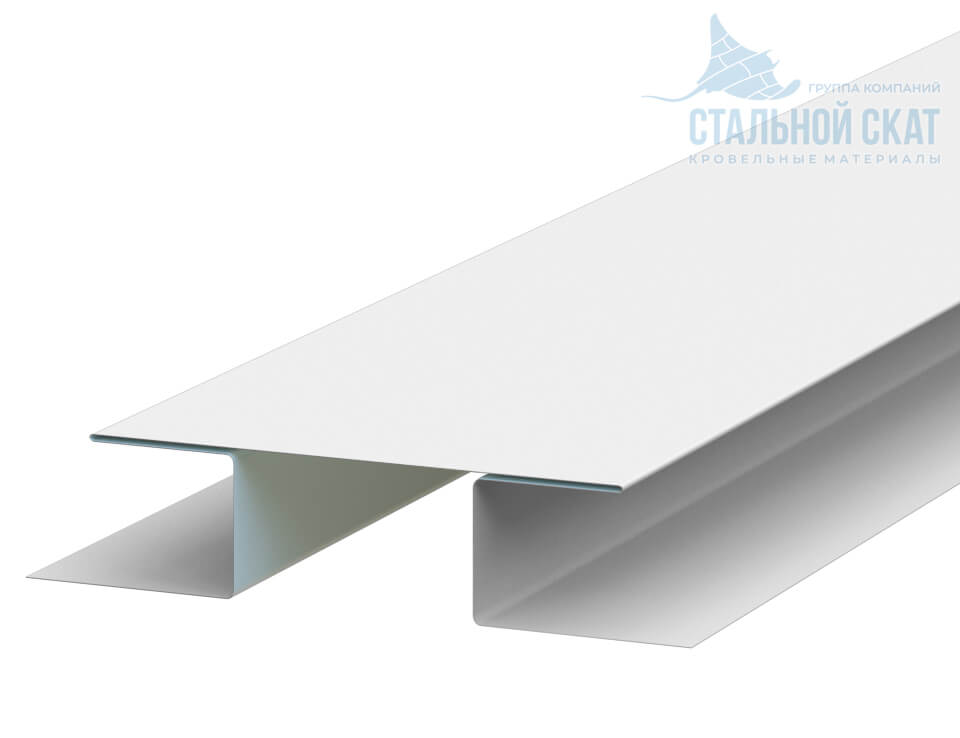 Планка стыковочная сложная 75х3000 (ПЭ-01-9010-0.45)