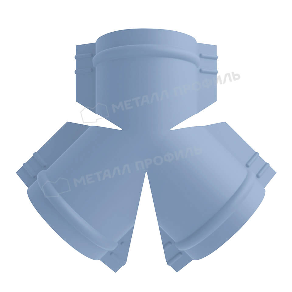Y-образный тройник для круглого конька R110 (PURMAN-20-Galmei-0.5)