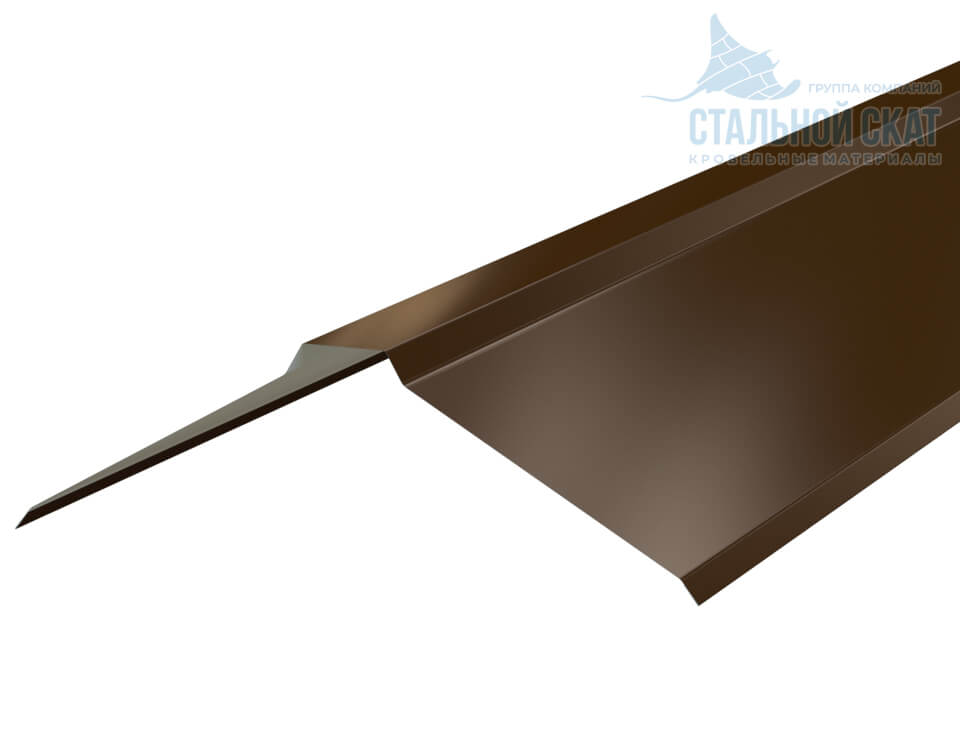 Планка конька плоского 150х150х2000 (PURETAN-20-8017-0.5)