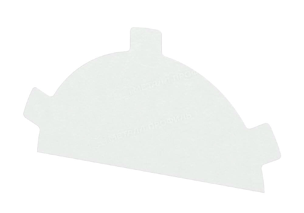 Заглушка конька круглого простая NormanMP (ПЭ-01-9003-0.5)