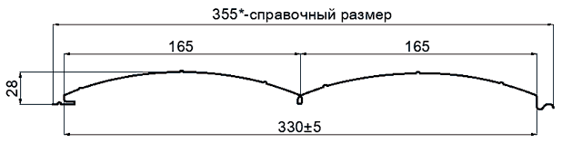Сайдинг Woodstock-Н-28х330 (ECOSTEEL_MA-12-Античный Дуб-0.45)