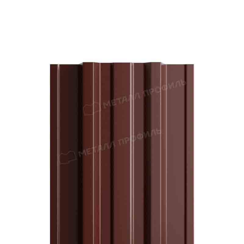 Штакетник металлический МП TRAPEZE-T 16,5х118 Двусторонний (VikingMP Д-01-8017\8017-0.45).