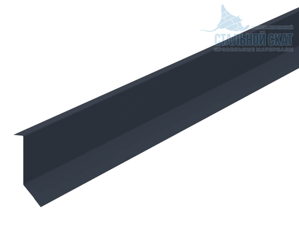 Планка примыкания в штробу 46х25х2000 NormanMP (ПЭ-01-7016-0.5)
