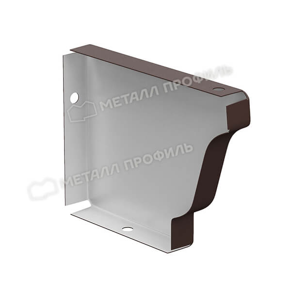 Заглушка желоба 120х86 правая Foramina Freeze QUADRO (FRZ-01-8017-0.5)