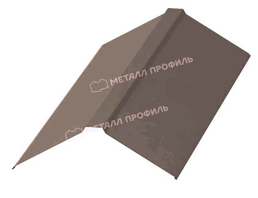 Планка конька плоского 190х190х2000 (VALORI-20-OxiBеige-0.5)