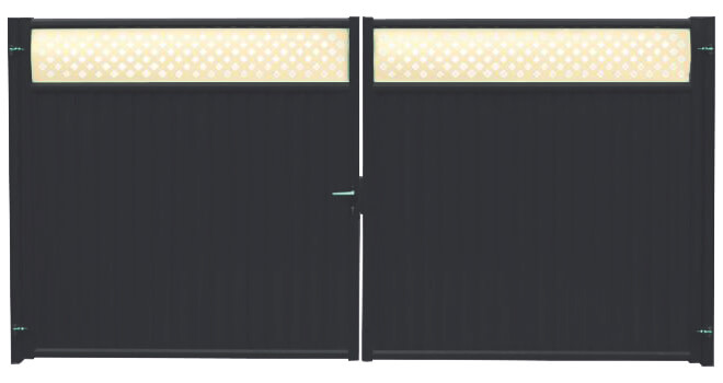 Ворота Estet Plus 2,0х3,6 RAL 7024/1014