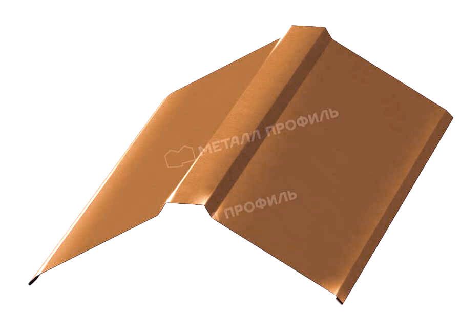 Планка конька плоского 120х120х2000 (AGNETA-20-Медь\Медь-0.5)