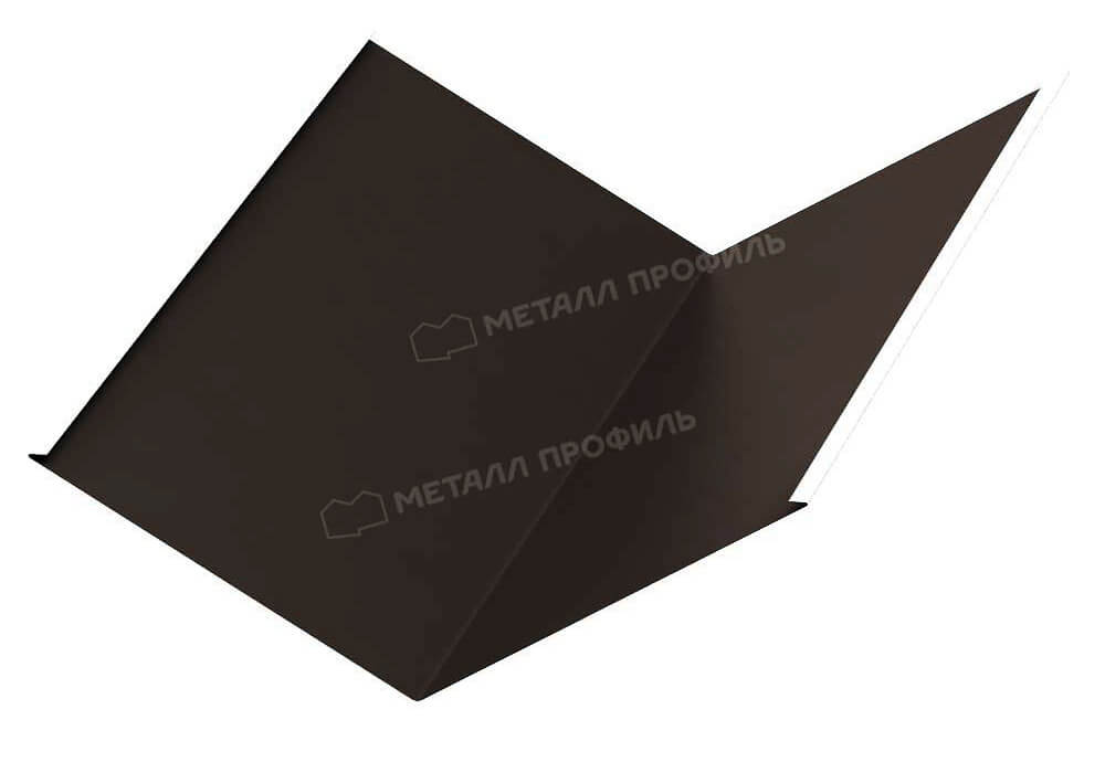 Планка ендовы нижняя 298х298х2000 (VALORI-20-Темный Брауни-0.5)