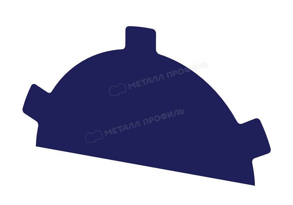 Заглушка конька круглого простая NormanMP (ПЭ-01-5002-0.5)